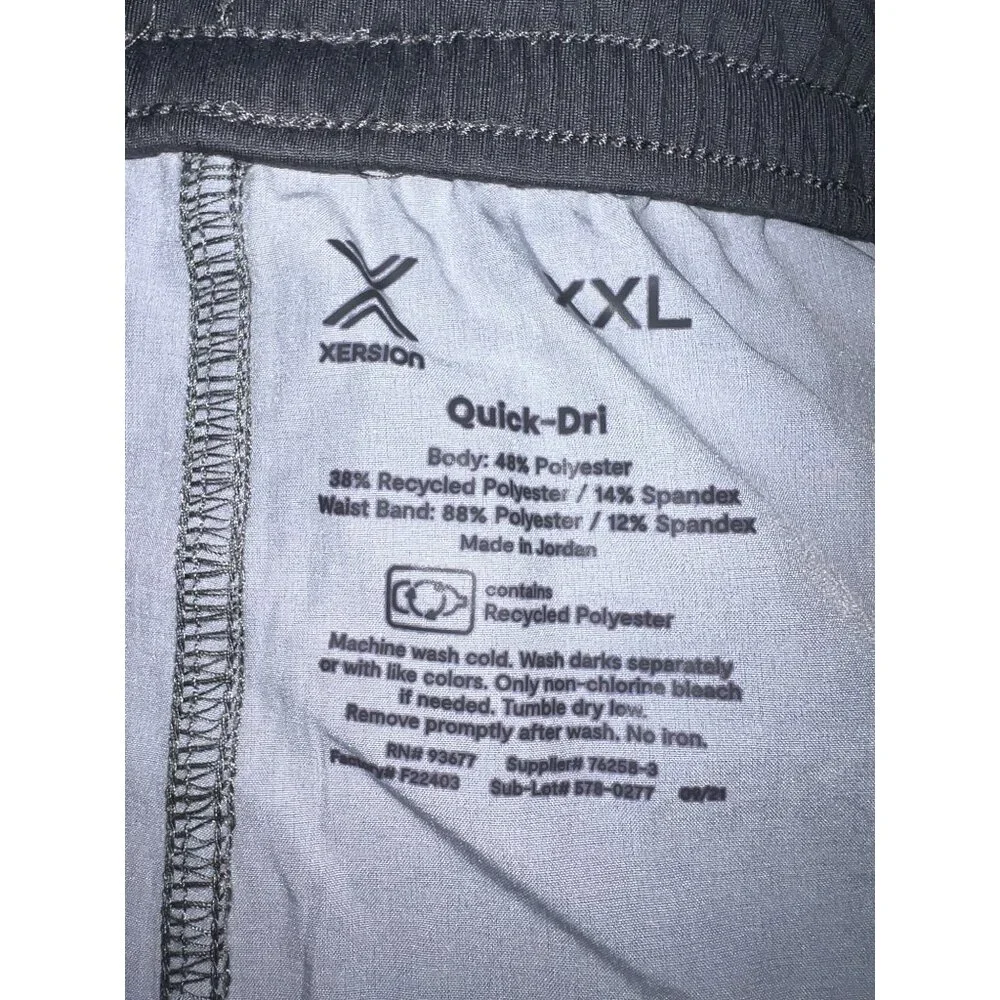 New Xersion Quick-Dri Athletic Shorts XXL Gray MSRP$40 - Picture 3 of 3